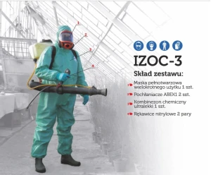 Indywidualny zestaw ochrony chemicznej IZOC-3