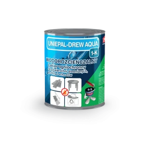 Lakier ogniochronny do drewna UNIEPAL-DREW® AQUA 1-K (puszka 10 L)