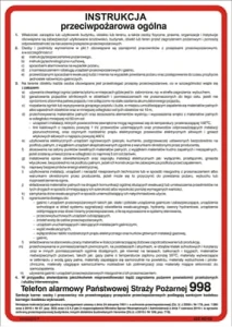 Ogólna instrukcja przeciwpożarowa